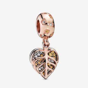 Pandora Sparkling Leaf Charm